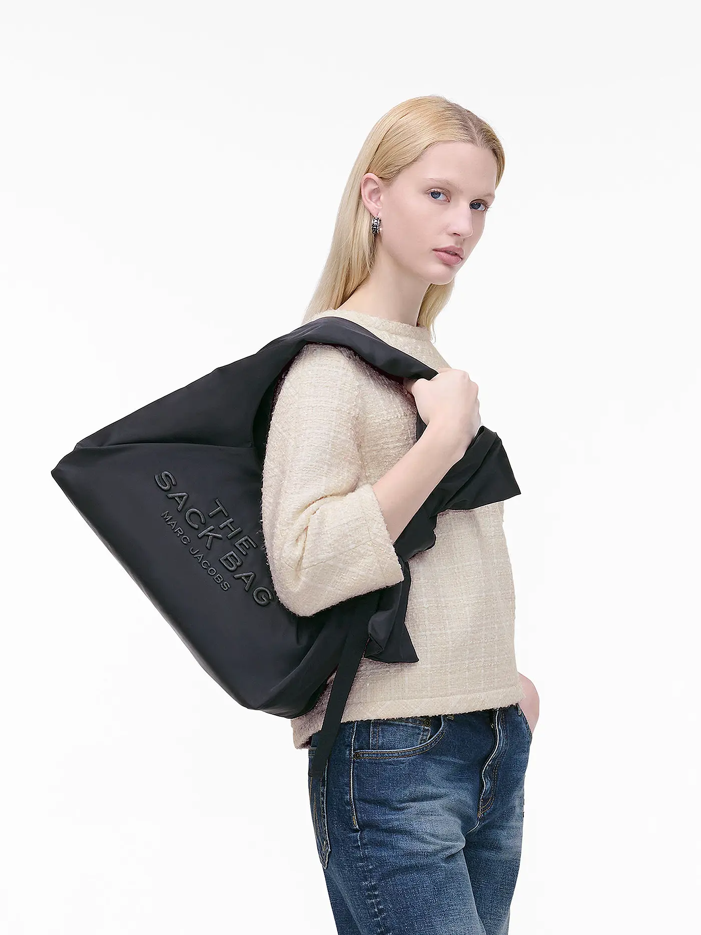 MARC JACOBS | Tasche - Schultertasche THE SACK | schwarz